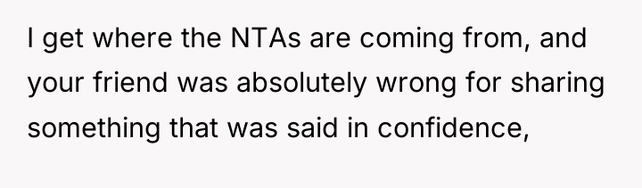 I get where the NTAs are coming from, and your...
