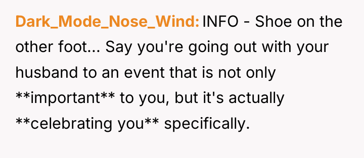 Dark_Mode_Nose_Wind INFO - Shoe on the other foot... Say you're...
