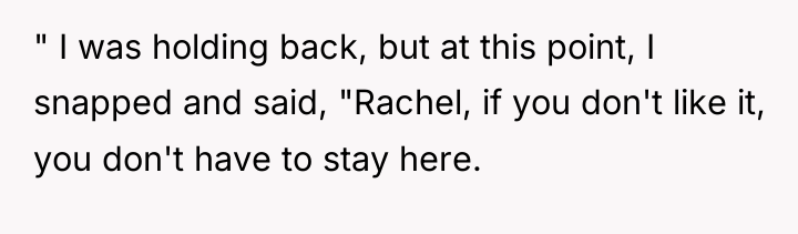" I was holding back, but at this point, I...