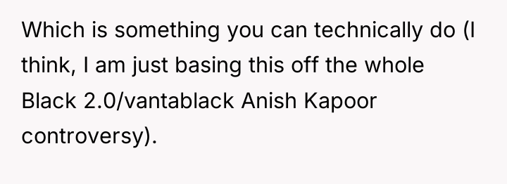 Which is something you can technically do (I think, I...