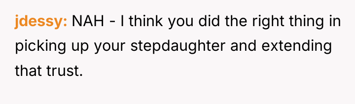 jdessy NAH - I think you did the right thing...