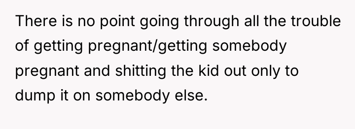 There is no point going through all the trouble of...