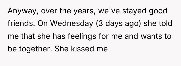 Anyway, over the years, we've stayed good friends. On Wednesday...