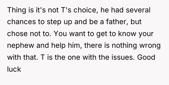 Thing is it's not T's choice, he had several chances...