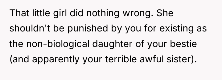 That little girl did nothing wrong. She shouldn't be punished...