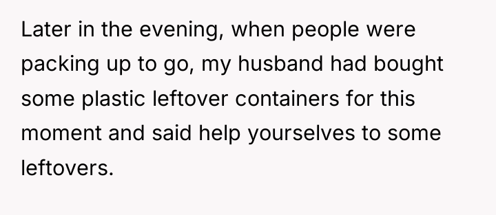 Later in the evening, when people were packing up to...