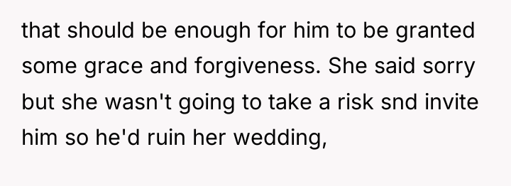 that should be enough for him to be granted some...