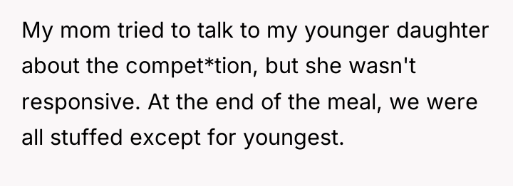 My mom tried to talk to my younger daughter about...