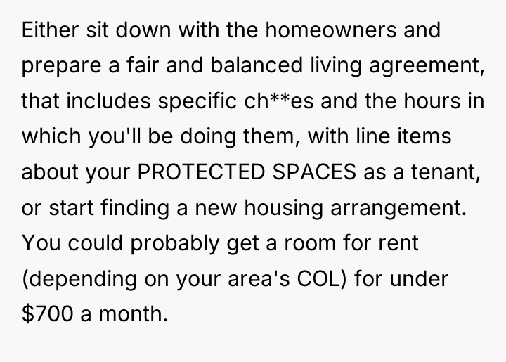 Either sit down with the homeowners and prepare a fair...