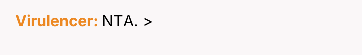 Virulencer NTA. >