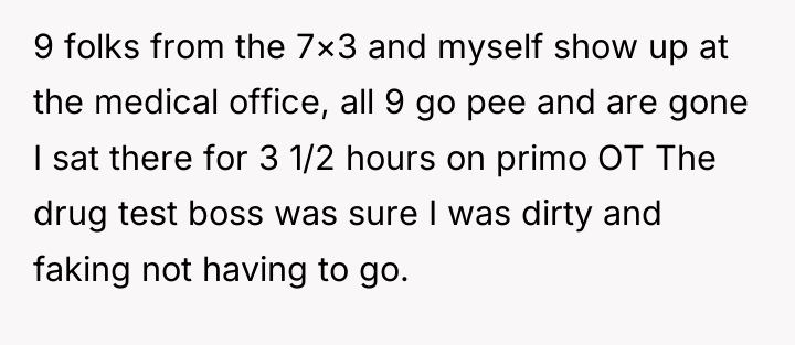 9 folks from the 7×3 and myself show up at...