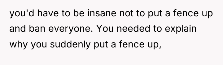 you'd have to be insane not to put a fence...