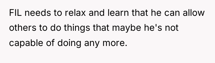 FIL needs to relax and learn that he can allow...