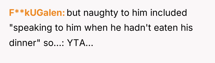 F**kUGalen but naughty to him included "speaking to him when...