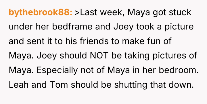 bythebrook88 >Last week, Maya got stuck under her bedframe and...