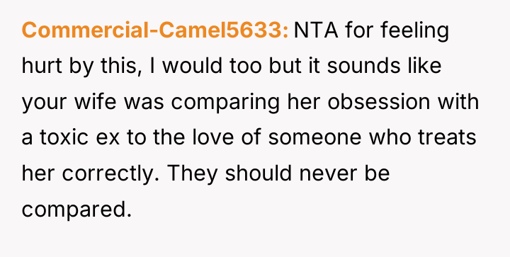 Commercial-Camel5633 NTA for feeling hurt by this, I would too...