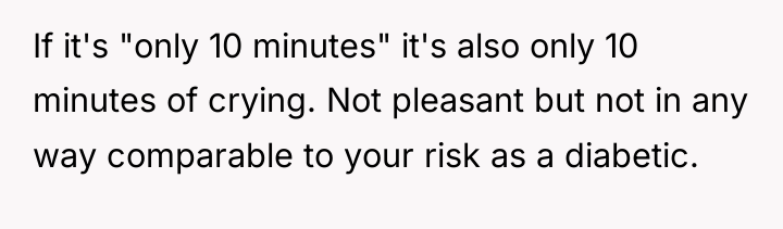 If it's "only 10 minutes" it's also only 10 minutes...