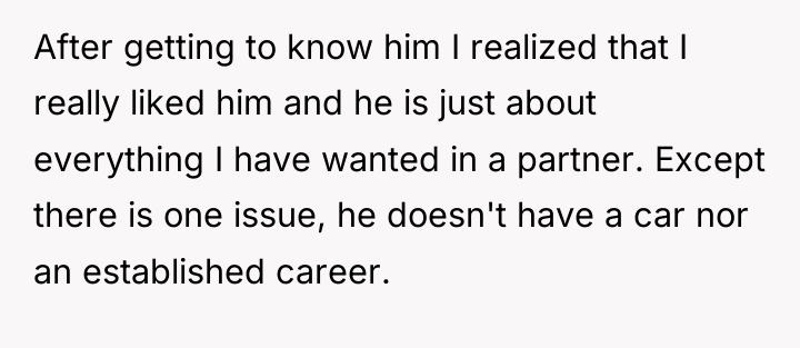 After getting to know him I realized that I really...