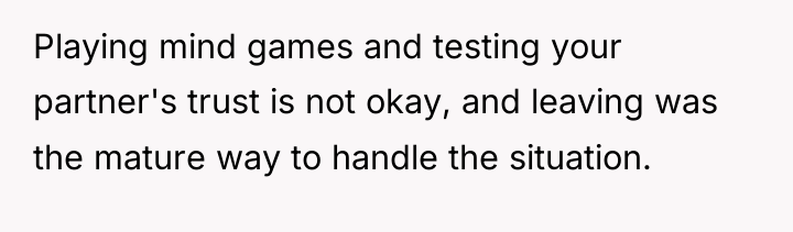 Playing mind games and testing your partner's trust is not...