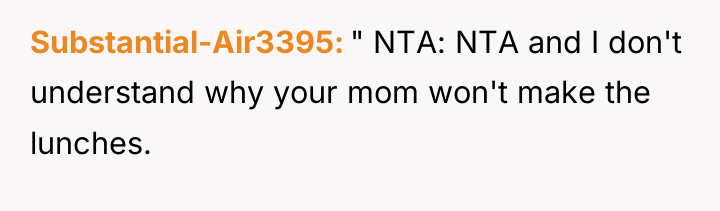 Substantial-Air3395 " NTA: NTA and I don't understand why your...