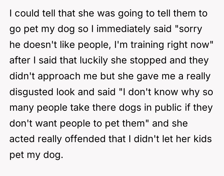 I could tell that she was going to tell them...