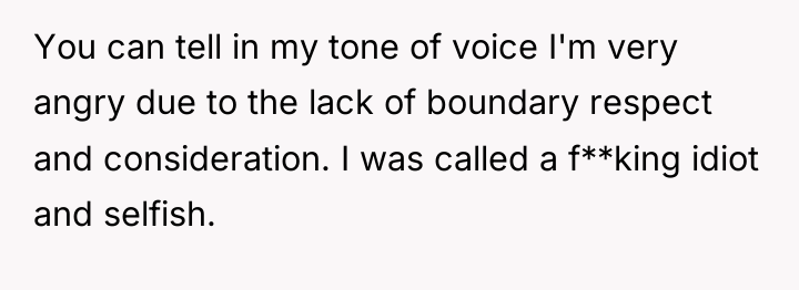 You can tell in my tone of voice I'm very...