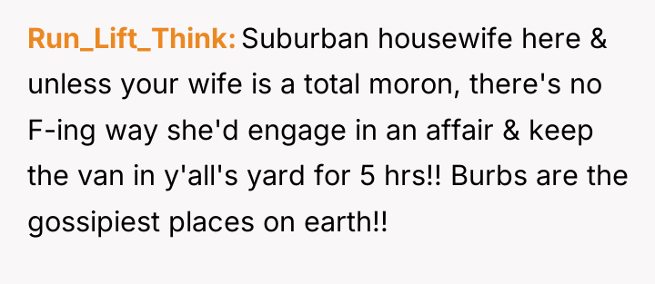 Run_Lift_Think Suburban housewife here & unless your wife is a...