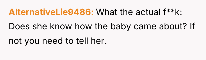 AlternativeLie9486 What the actual f**k: Does she know how the...