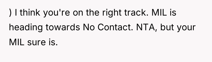 ) I think you're on the right track. MIL is...