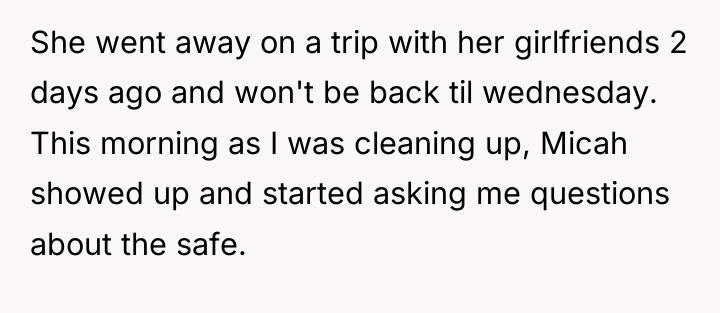 She went away on a trip with her girlfriends 2...