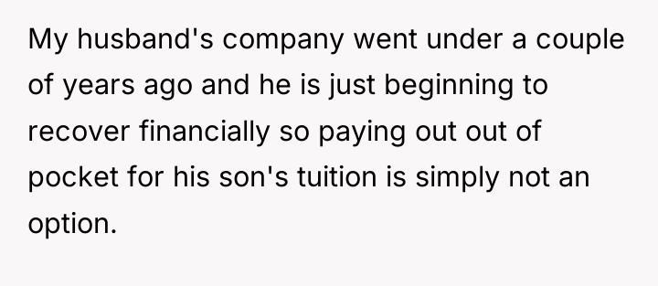 My husband's company went under a couple of years ago...