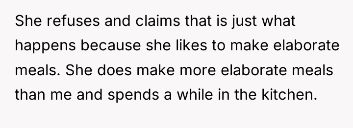 She refuses and claims that is just what happens because...