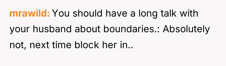 mrawild You should have a long talk with your husband...