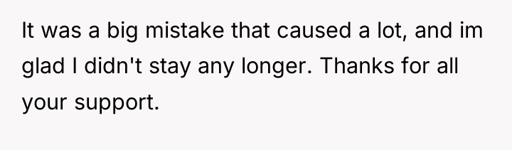 It was a big mistake that caused a lot, and...
