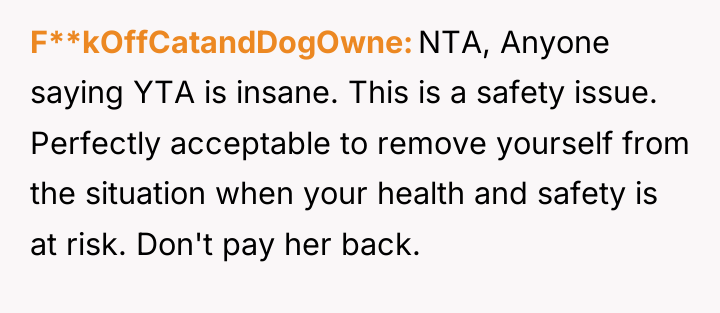 F**kOffCatandDogOwne NTA, Anyone saying YTA is insane. This is a...