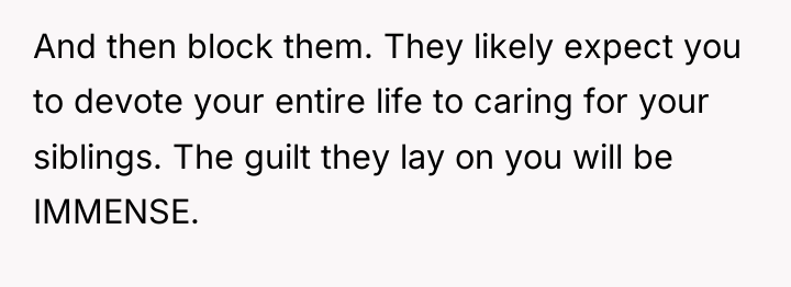 And then block them. They likely expect you to devote...