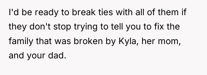 I'd be ready to break ties with all of them...