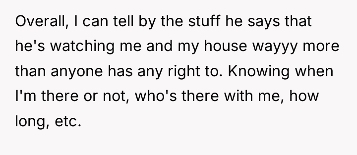 Overall, I can tell by the stuff he says that...