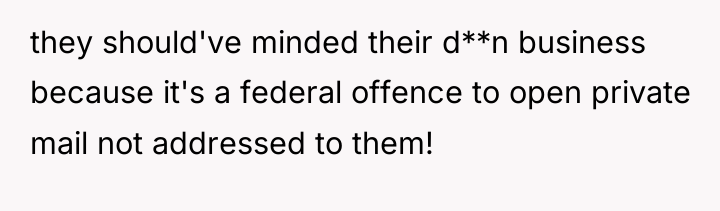 they should've minded their d**n business because it's a federal...