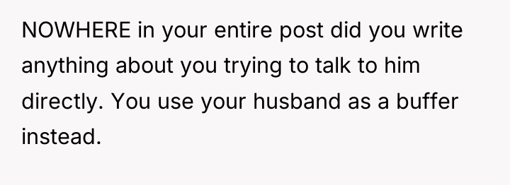 NOWHERE in your entire post did you write anything about...