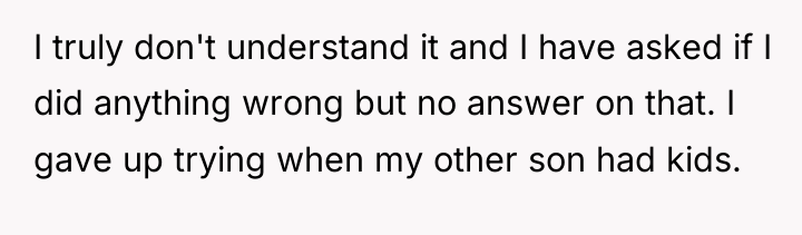 I truly don't understand it and I have asked if...