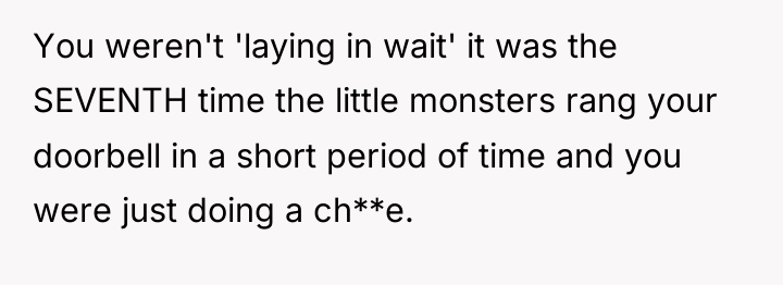 You weren't 'laying in wait' it was the SEVENTH time...