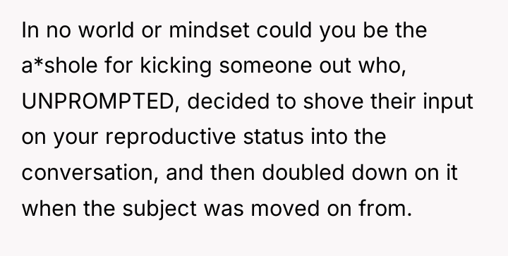 In no world or mindset could you be the a*shole...