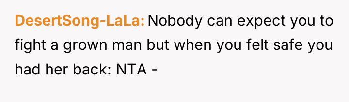 DesertSong-LaLa Nobody can expect you to fight a grown man...