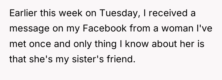 Earlier this week on Tuesday, I received a message on...