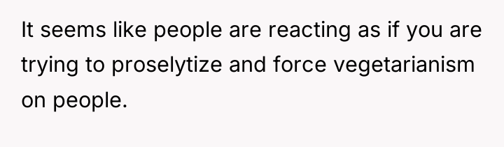 It seems like people are reacting as if you are...