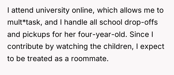 I attend university online, which allows me to mult*task, and...