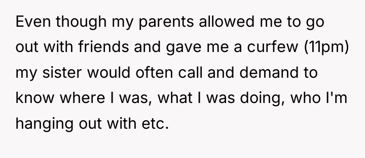 Even though my parents allowed me to go out with...
