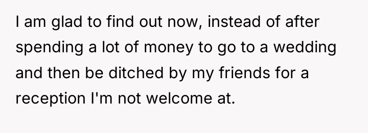 I am glad to find out now, instead of after...