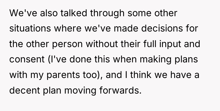 We've also talked through some other situations where we've made...